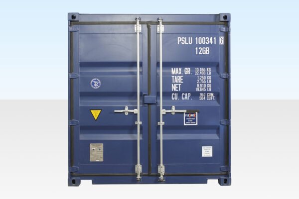 10ft x 8ft Shipping Container (One Trip) Blue (RAL 5013) - Image 3