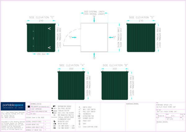 Flat Packed Metal Storage Container (Powder Coated) - Image 6