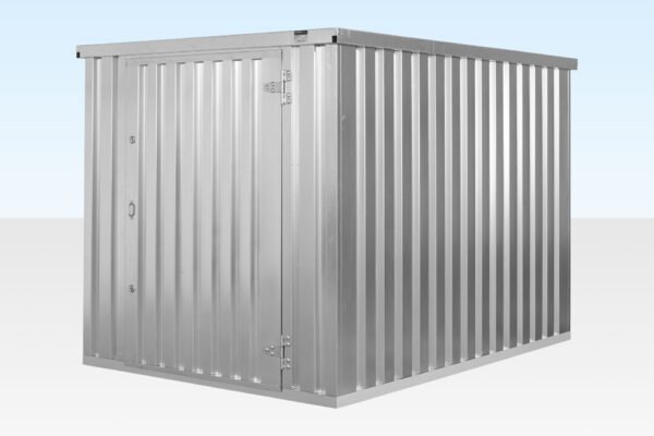 Flat Pack Storage Container 3m x 2.1m – Galvanised - Image 2