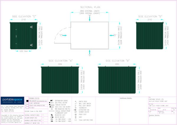 Flat Packed Storage Container 3m x 2.1m - Image 5