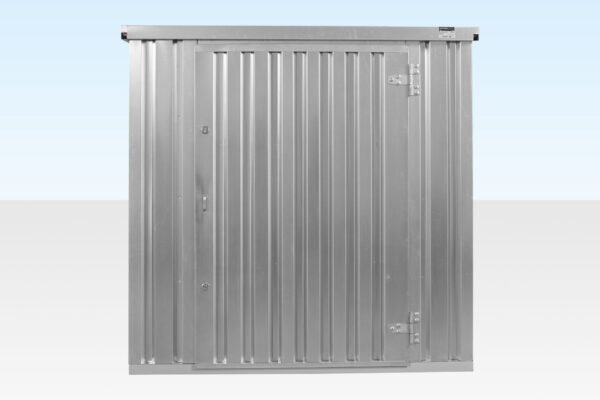 4m x 2.1m Flat Pack Container Store – Galvanised - Image 4