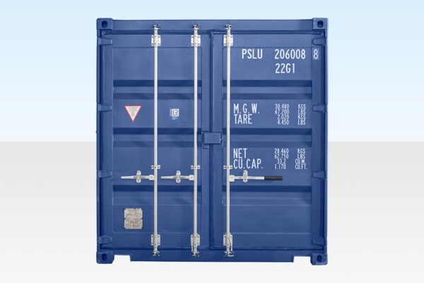 20ft Shipping Container (One Trip) Blue (RAL 5013) - Image 3