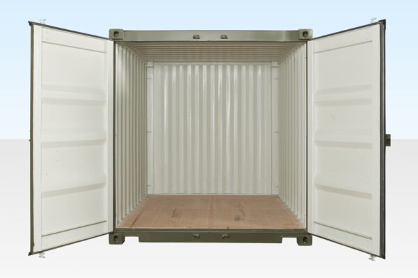 10ft x 8ft Shipping Container (One Trip) Green (RAL 6007) - Image 2