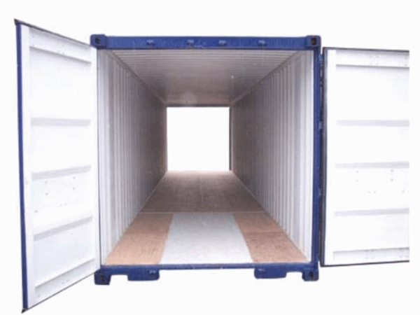 40ft x 8ft One Trip Tunnel Container (Double End Door) Blue