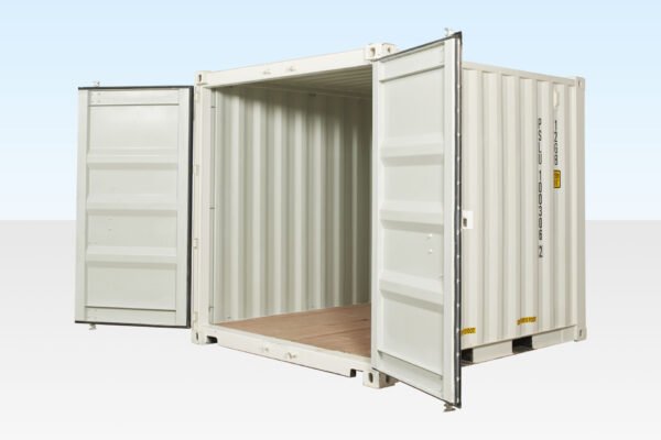 10ft x 8ft Shipping Container (One Trip) White (RAL 9003) - Image 3