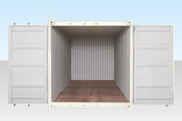 20ft Shipping Container (One Trip) White (RAL 9003) - Image 4