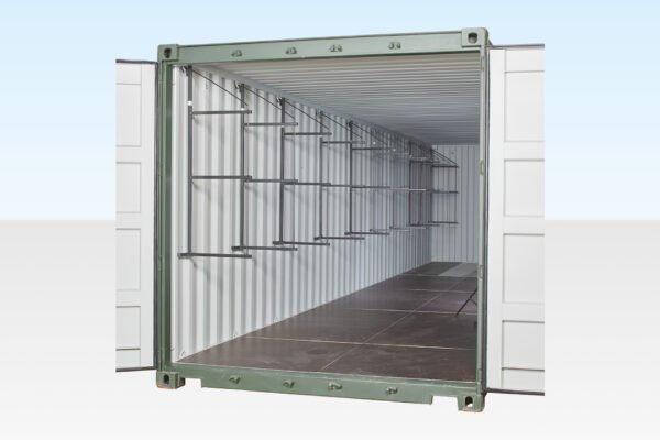 Container Shelving (Fastfit Brackets) for 40ft Container (5 Bays)