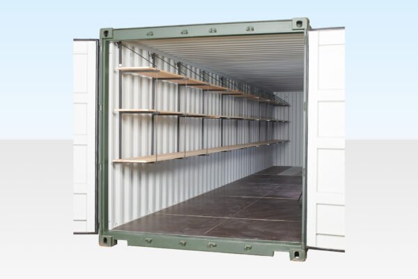 Container Shelving (Fastfit Brackets) for 40ft Container (5 Bays) - Image 2