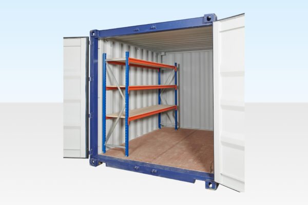 Container Racking – Adjustable, Heavy Duty Three Tier (Single Bay)