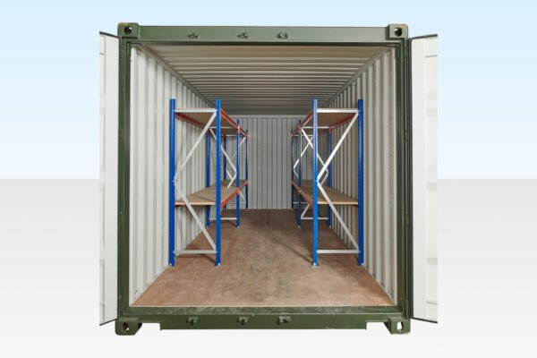 Container Racking – Adjustable, Heavy Duty Two Tier (2 Bays) - Image 2