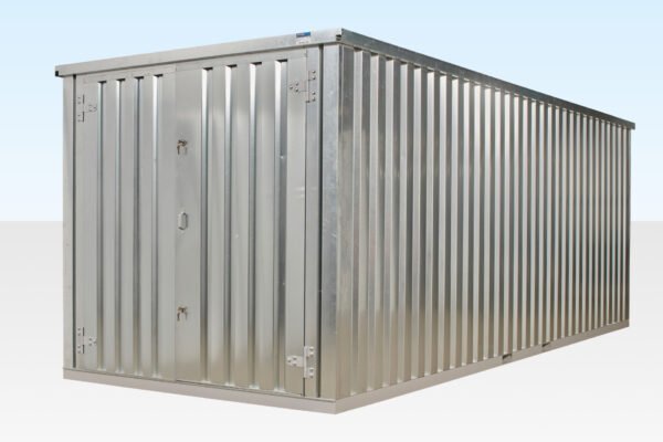 6m XL Flat Pack Container Store – Galvanised - Image 2