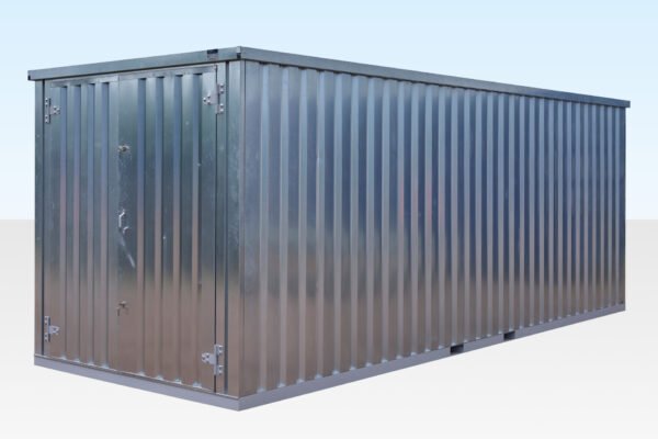 6m XL Flat Pack Container Store – Galvanised - Image 4