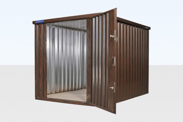 Wood-Effect Flat Packed Storage Container 4m x 2.1m - Image 5