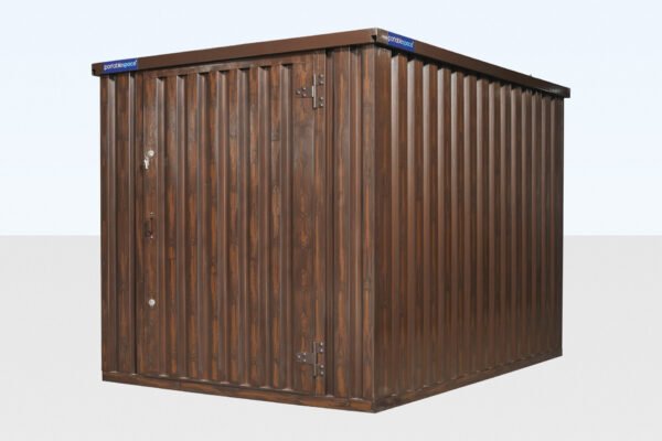 Wood-Effect Flat Packed Storage Container 3m x 2.1m