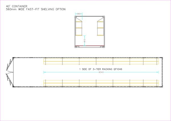 Hire Fastfit Three Tier Racking for 40ft Container - Image 3