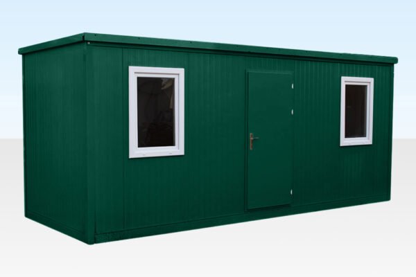 Large Flat Pack Office (6.5m x 2.3m) – Green