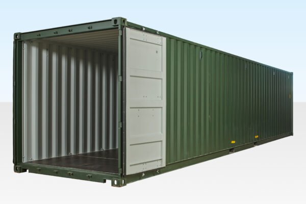 40ft Shipping Container Green (RAL 6007)