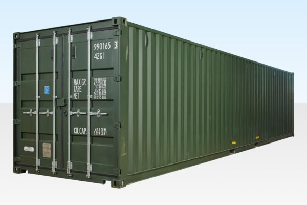 40ft Shipping Container Green (RAL 6007) - Image 2