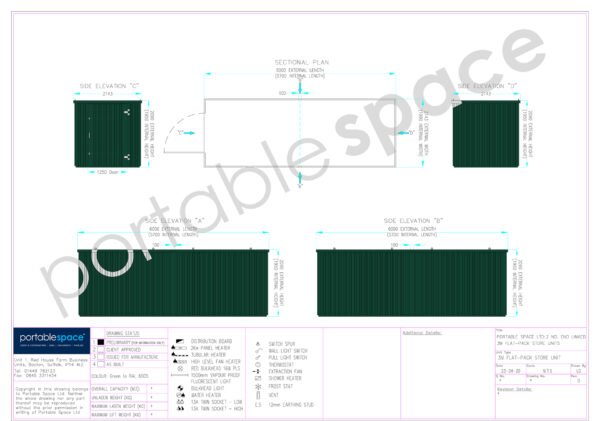 6m x 2.1m End Linked Flat Packed Container Bundle (Powder Coated) - Image 6