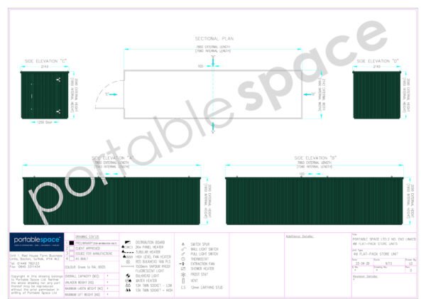 8m x 2.1m End Linked Flat Packed Container Bundle (Powder Coated) - Image 6