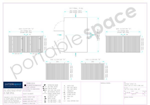 3m x 4.2m Side Linked Flat Pack Container Bundle (Galvanised) - Image 6