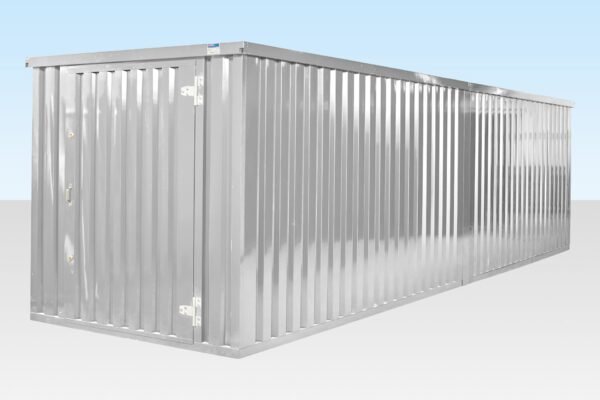 8m x 2.1m End Linked Flat Packed Container Bundle (Galvanised) - Image 6