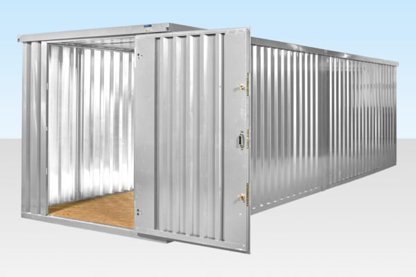 8m x 2.1m End Linked Flat Packed Container Bundle (Galvanised)