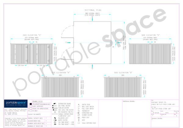 4m x 4.2m Side Linked Flat Pack Container Bundle (Galvanised) - Image 7