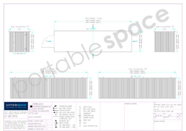 8m x 2.1m End Linked Flat Packed Container Bundle (Galvanised) - Image 7