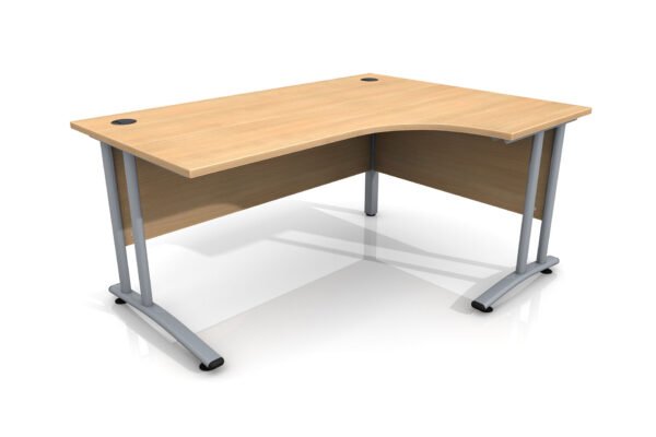 1600m Right Hand Curved Desk for Site Office