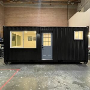 20 ft black prefabricated luxury container